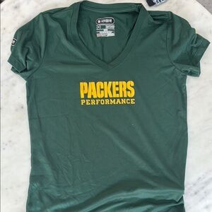 Under Armour Fitted Green and Gold Short Sleeve Tee